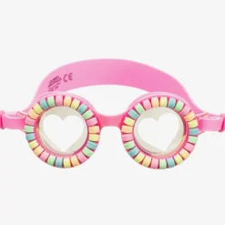 Girls Pink Candy Swimming Goggles