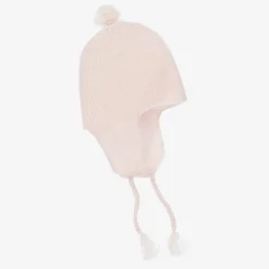 Girls Pink Cashmere Knit Hat