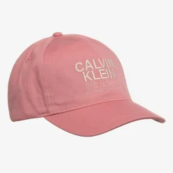 Girls Pink Cotton Baseball Cap