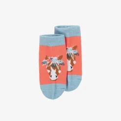 Girls Pink Cotton Bella The Horse Socks
