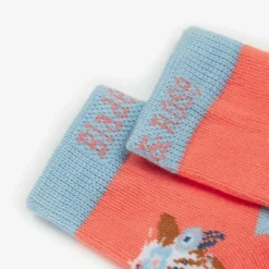 Girls Pink Cotton Bella The Horse Socks