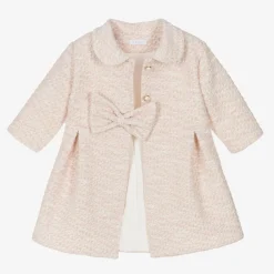 Girls Pink Cotton Coat