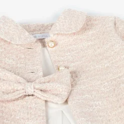 Girls Pink Cotton Coat