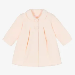 Girls Pink Cotton Coat