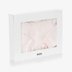 Girls Pink Cotton Ginkgo Leaf Dress