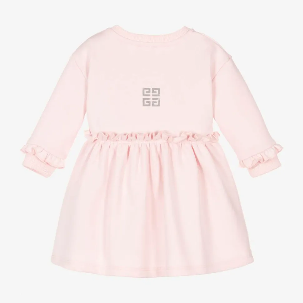 Girls Pink Cotton Jersey Dress