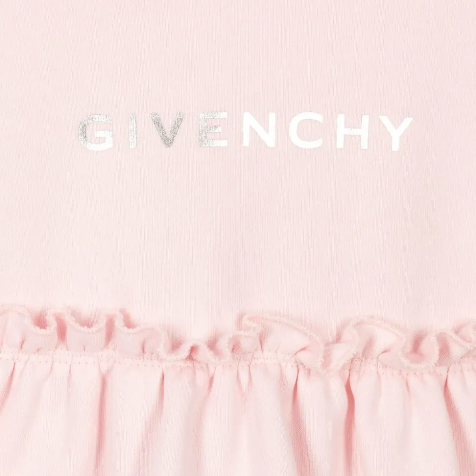 Girls Pink Cotton Jersey Dress