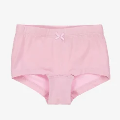Girls Pink Cotton Knickers (3 Pack)