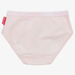 Girls Pink Cotton Knickers (3 Pack)