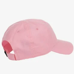 Girls Pink Cotton Logo Cap