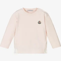 Girls Pink Cotton Logo Top