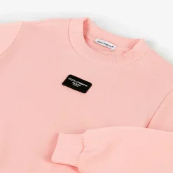 Girls Pink Cotton Sweatshirt