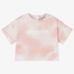 Girls Pink Cotton Tie-Dye T-Shirt
