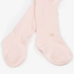 Girls Pink Cotton Tights