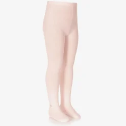 Girls Pink Cotton Tights