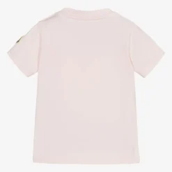 Girls Pink Cotton T-Shirt