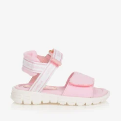 Girls Pink DG Logo Sandals