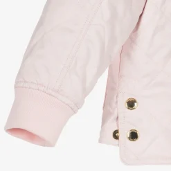 Girls Pink Diamond Quilted Jacket