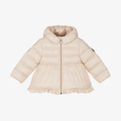 Girls Pink Down Padded Odile Coat