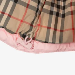 Girls Pink Down Padded Puffer Jacket