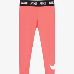 Girls Pink Dri Fit Leggings