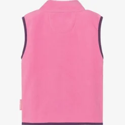 Girls Pink Fleece Gilet