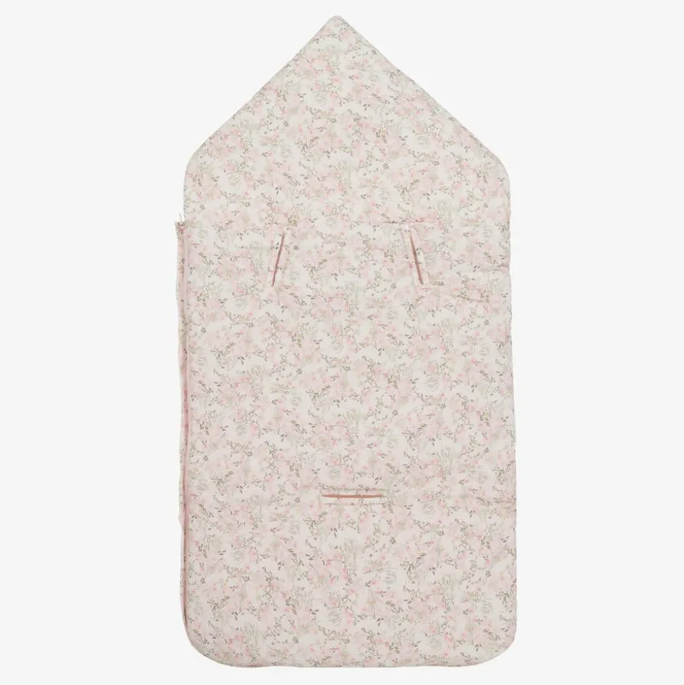 Girls Pink Floral Needlecord Nest (81cm)