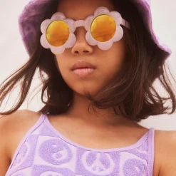 Girls Pink Flower Sunglasses (UVA/UVB)