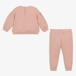 Girls Pink Hearts Tracksuit
