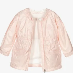 Girls Pink Hooded Coat