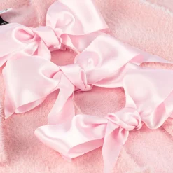 Girls Pink Knitted Bow Cardigan