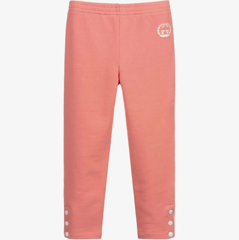 Girls Pink Logo Joggers