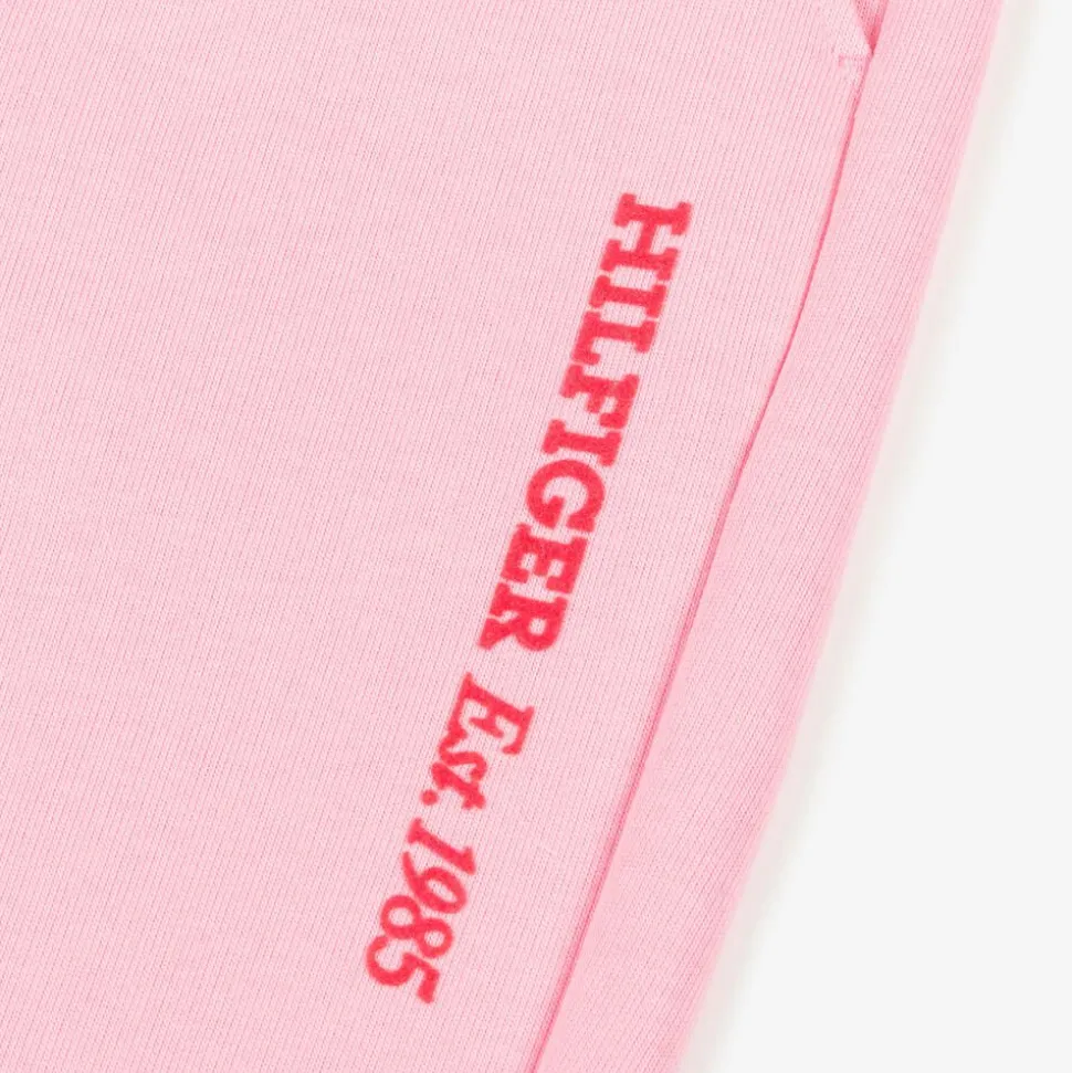Girls Pink Logo Joggers