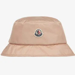 Girls Pink Nylon Logo Hat