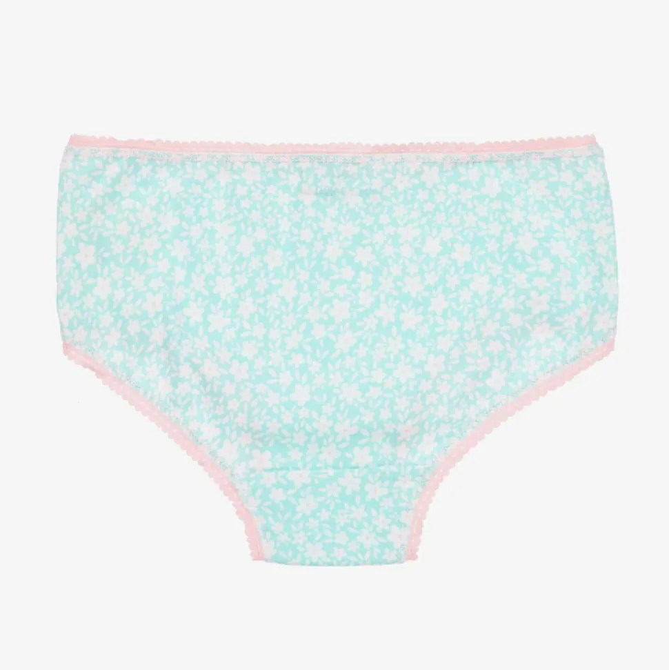 Girls Pink Organic Cotton Knickers (7 Pack)