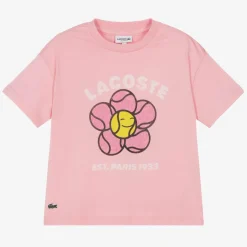 Girls Pink Organic Cotton T-Shirt