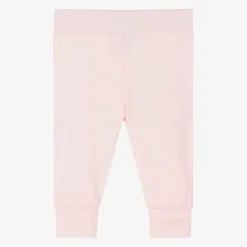 Girls Pink Organic Cotton Leggings