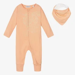 Girls Pink Organic Cotton EKD Babysuit Set