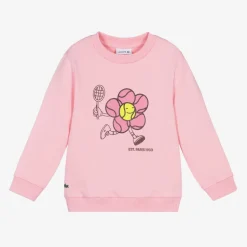 Girls Pink Organic Cotton Sweatshirt