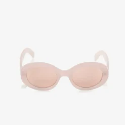 Girls Pink Oval Sunglasses (UV400)