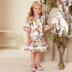 Girls Pink Patent Leather Medusa Pumps