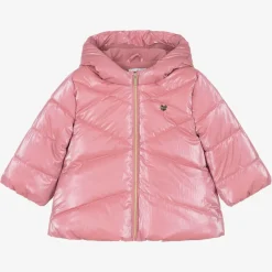 Girls Pink Puffer Coat
