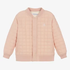 Girls Pink Quilted Jacket