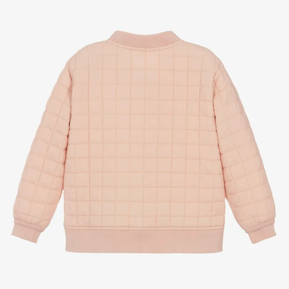 Girls Pink Quilted Jacket