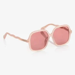 Girls Pink Square Sunglasses