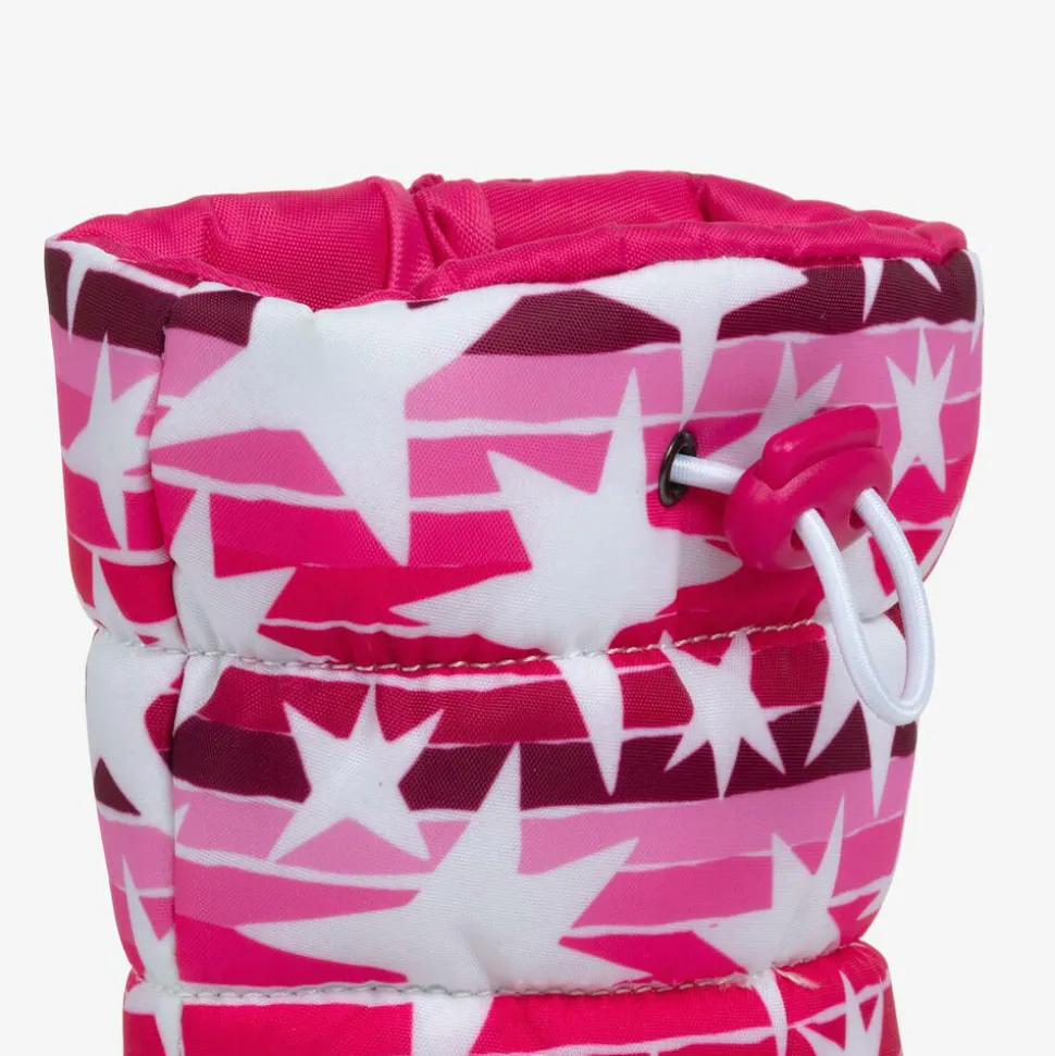Girls Pink Star Snow Boots