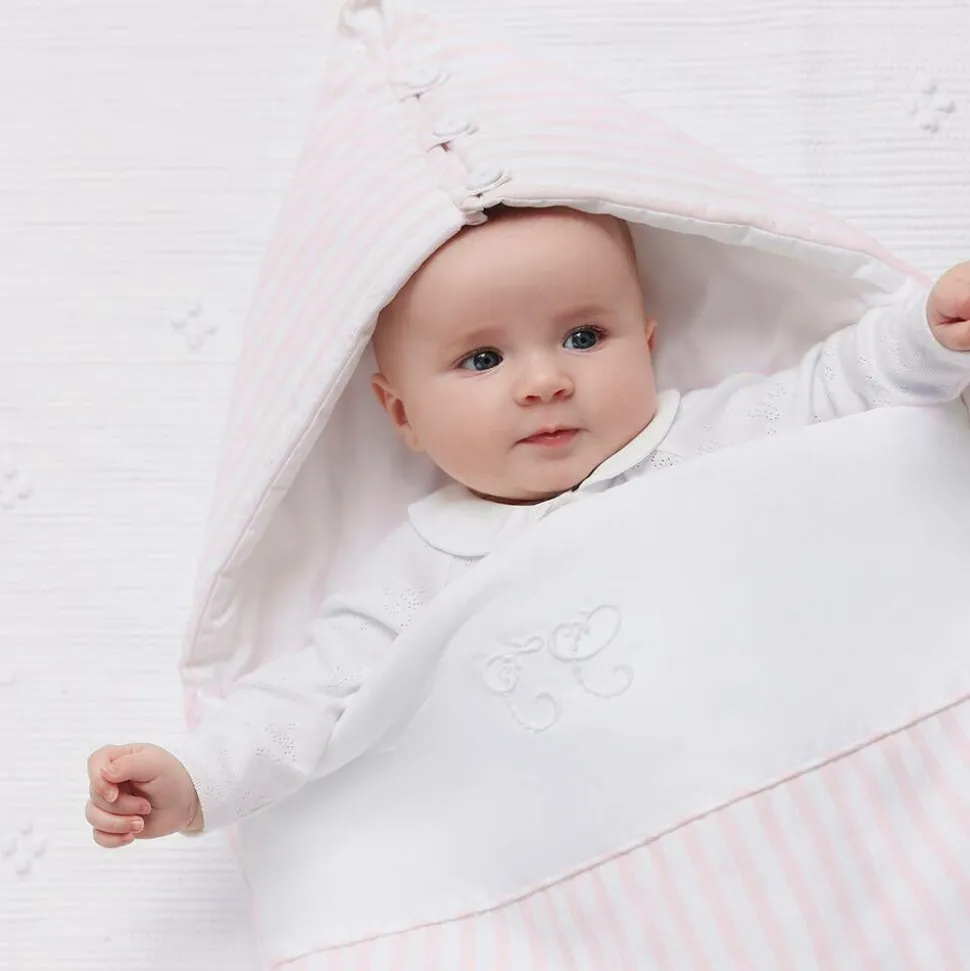 Girls Pink Striped Nest (80cm)