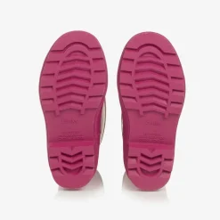Girls Pink Sun Charms Rain Boots