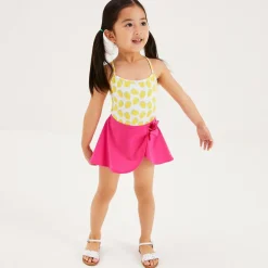 Girls Pink Swim Skirt (UPF 50+)