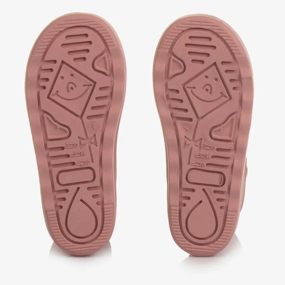 Girls Pink Thermal Rain Boots